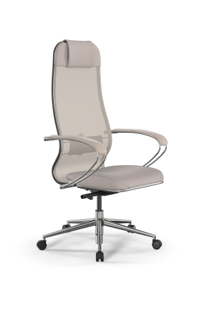 Кресло для руководителя Метта SynchroSit 10 B1-115K - X2+Extra /Um00/Wm12/K1cL(M23.B23.G18.W02) (Светло-бежевый)