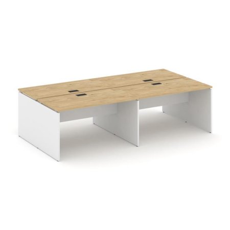 Рабочая станция 2-х сторонняя SN-D.DRS-044 (3160х1432х750) (Тиквуд Светлый/Белый)