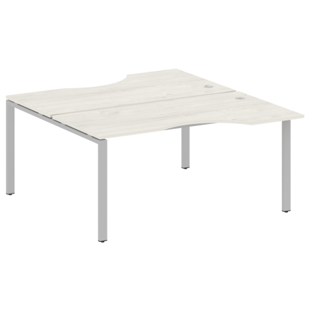 Рабочая станция криволинейная Metal System Style БП.РАС-СА-2.1 1600x1835x750 (Дуб Наварра/Серый металл)