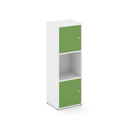 Стеллаж Locker Plus LK.K-001 408x350x1203 (Белый | Зеленый)