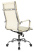 Кресло руководителя CH-993 слоновая кость эко.кожа крестов. металл хром (Слоновая кость)