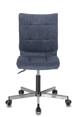 Кресло Бюрократ CH-330M/LT-27 без подлокотников темно-синий крестовина металл (Компьютерное кресло CH-330M темно-синий)