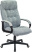 Кресло руководителя CH-824 Fabric серо-голубой Light-28 крестов. пластик (Серый)