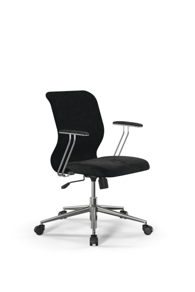 Кресло для руководителя Метта Sit 8 Mr4-4T - Vivaldi /Uh00/Wh12/T4mV-c(M09.B23.G18.W01) (Черный)