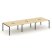 Рабочая станция 2-х сторонняя SN-5P.DRS-081 (2940х1632х750) (Тиквуд Светлый/Металл Антрацит) Рабочая станция 2-х сторонняя SN-5P.DRS-081 (2940х1632х750) (Тиквуд Светлый/Металл Антрацит)