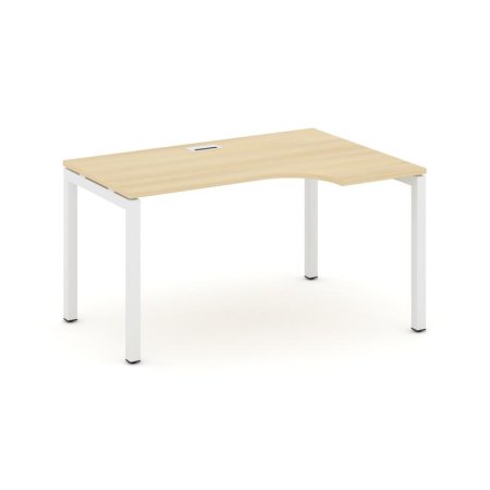 Стол рабочий эргономичный SN-5P.SPA-001(R) (1380х600/980х750) (Акация Лорка/Металл Белый)