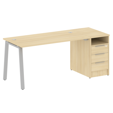 Рабочая станция Metal System Style БА.РС-СТП-1.3 1812x720x750 (Акация/Серый металл)