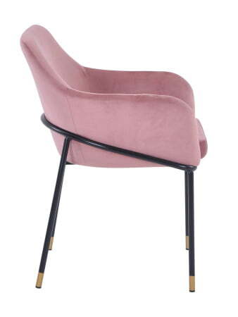 Стул Сандра велюр пыльно-розовый (Стул Сандра пыльно розовый)