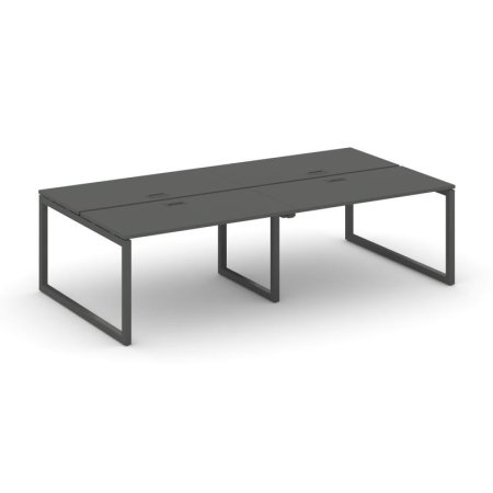 Рабочая станция 2-х сторонняя SN-5O.DRS-044 (3160х1432х750) (Антрацит/Металл Антрацит)
