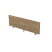 9БР.407.3 Барьер из ЛДСП , фронтальный (1200x16x400) (Teakwood)