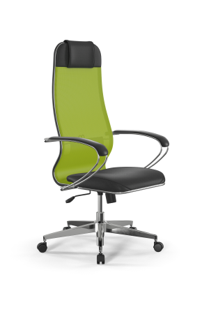 Кресло для руководителя Метта Sit 10 B1-115K - T+Extra /Um00/Wm12/K1cL(M09.B22.G18.W02) (Лайм | Черный)