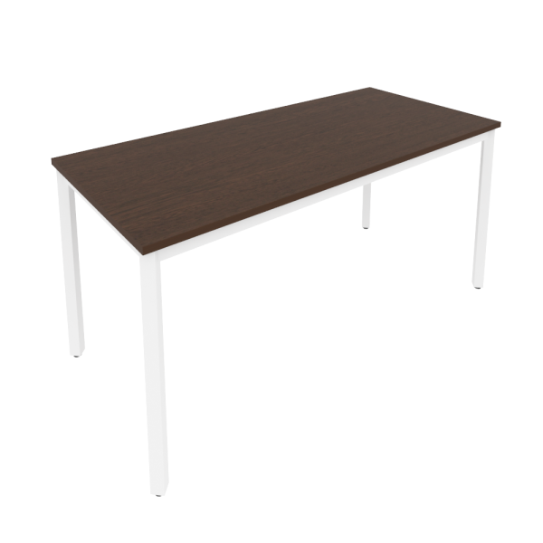 Стол письменный на металлокаркасе Slim С.СП-6 1580x720x750 (Венге Цаво/Белый металл)