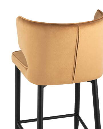 Стул полубарный Матео велюр терракотовый (Стул полубарный Матео терракотовый)