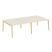 Рабочая станция на деревянных опорах Onix Wood OW.D.RS-4.3.7 2760x1475x750 (Тиквуд Светлый/Дуб Темный) Рабочая станция на деревянных опорах Onix Wood OW.D.RS-4.3.7 2760x1475x750 (Тиквуд Светлый/Дуб Темный)