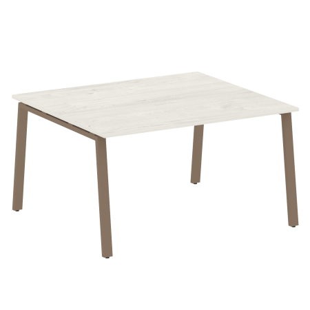 Стол для переговоров (1 столешница) на А-образном м/к Metal System Style БА.ПРГ-1.3 1400x1235x750 (Дуб наварра/Мокко металл)
