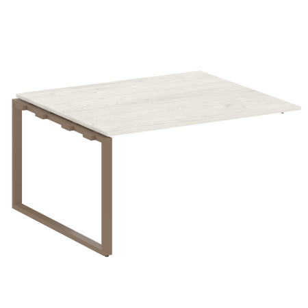 Проходной наборный элемент переговорного стола Metal System Style БО.ППРГ-3 1400x1235x750 (Дуб Наварра/Мокко металл)