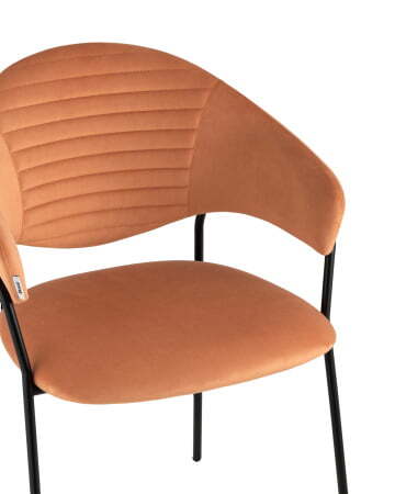 Стул Алексис велюр оранжевый (Стул Алексис оранжевый)