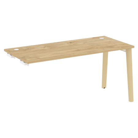 Стол-приставка к опорным элементам на деревянных опорах Onix Wood OW.SPR-4.7 1580x720x750 (Тиквуд Светлый/Дуб Светлый)