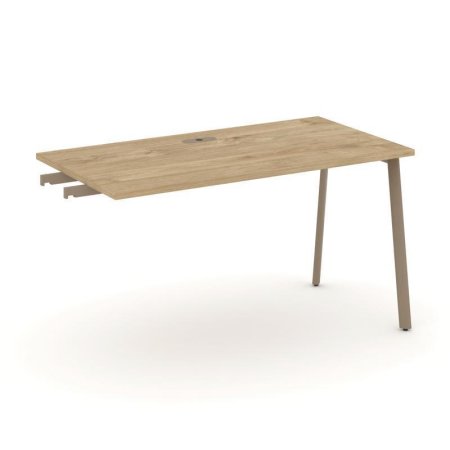 Стол приставка к опорным тумбам ES.SPR-3-LP (1380х730х750) (Тиквуд Светлый/Металл Латте)