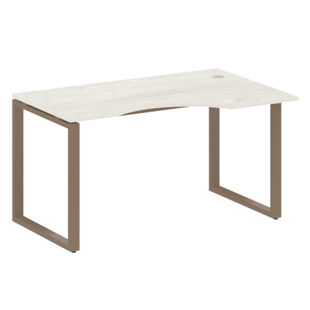 Стол криволинейный правый Metal System Style БО.СА-2 Пр 1400x900x750 (Дуб Наварра/Мокко металл)