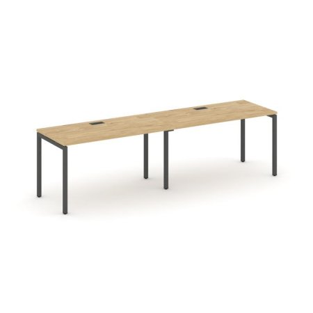 Рабочая станция 1 сторонняя SN-4P.ORS-024 (3160х800х750) (Тиквуд Светлый/Металл Антрацит)