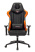 Кресло игровое Zombie VIKING 5 AERO черный/оранжевый эко.кожа с подголов. крестов. пластик (Оранжевый)