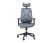 Кресло офисное / Имидж / черный пластик / серая сетка / серая ткань (Серый)