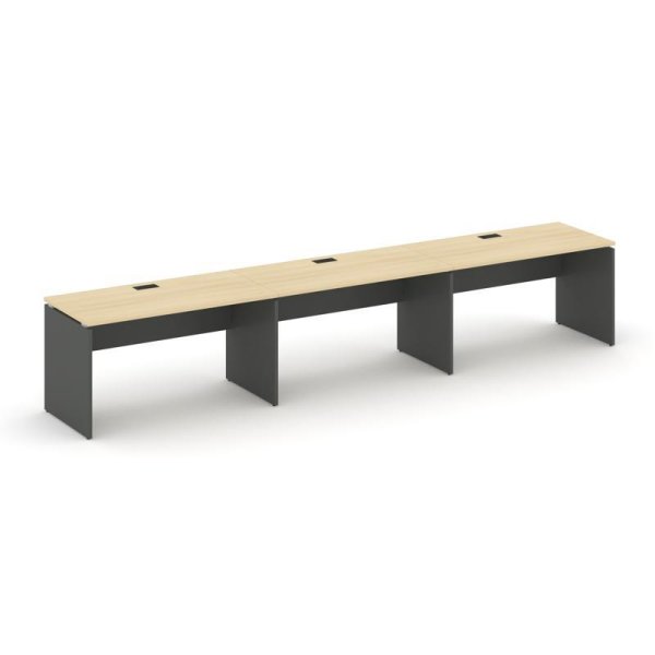 Рабочая станция 1 сторонняя SN-D.ORS-052 (3540х800х750) (Акация Лорка/Антрацит)