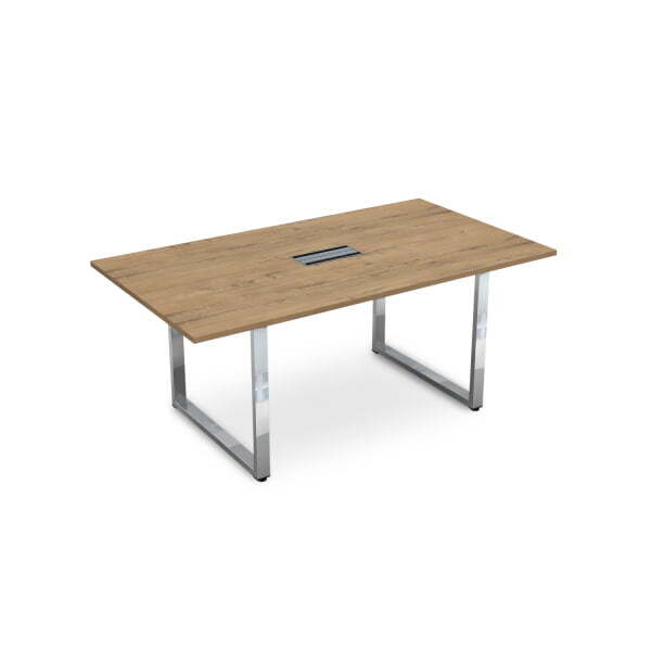 Стол для переговоров Gloss line НСП-О.938 1800x1000x750 (TeakwoodХром) Стол для переговоров Gloss line НСП-О.938 1800x1000x750 (TeakwoodХром)