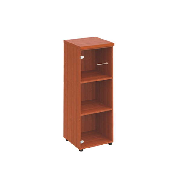 Шкаф средний узкий со стеклянной прозрачной дверью Патриот ПТ 967 460x460x1200 (Миланский орех) Шкаф средний узкий со стеклянной прозрачной дверью Патриот ПТ 967 460x460x1200 (Миланский орех)