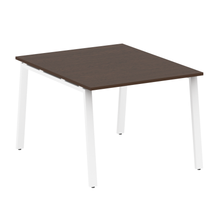 Стол для переговоров (1 столешница) на А-образном м/к Metal System Style БА.ПРГ-1.1 1000x1235x750 (Венге Цаво/Белый металл)