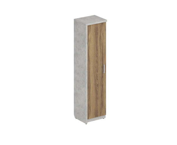 Шкаф (Комплект № 5 Wood&Stone СФ-534501 + СФ-535105 537x454x2083 (Дуб Чарльстон/Бетон Чикаго)