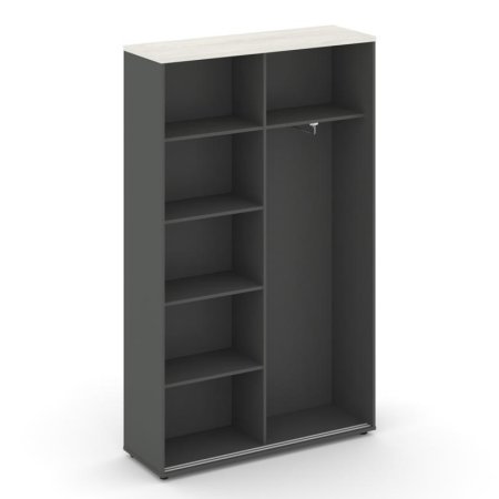 Шкаф-купе комбинированный SN.SHK-002 (1200х400х1982) (Антрацит/Дуб Наварра)