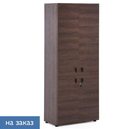 LAVA Шкаф 4 двери H198 (Табак/Черный)