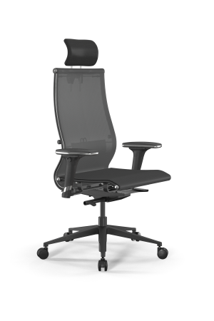 Кресло для руководителя Метта SynchroSit 10 B2-107D - T /Km00/Nb00/D32P/H3mL-2D(M23.B11.G19.W03) (Серый)