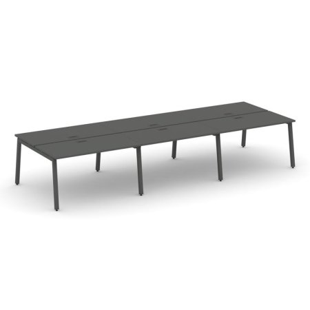 Рабочая станция 2-х сторонняя SN-5A.DRS-082 (3540х1632х750) (Антрацит/Металл Антрацит)