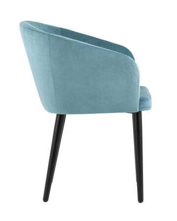 Кресло Ральф велюр пыльно-голубой (Стул-кресло Ральф пыльно-голубой)