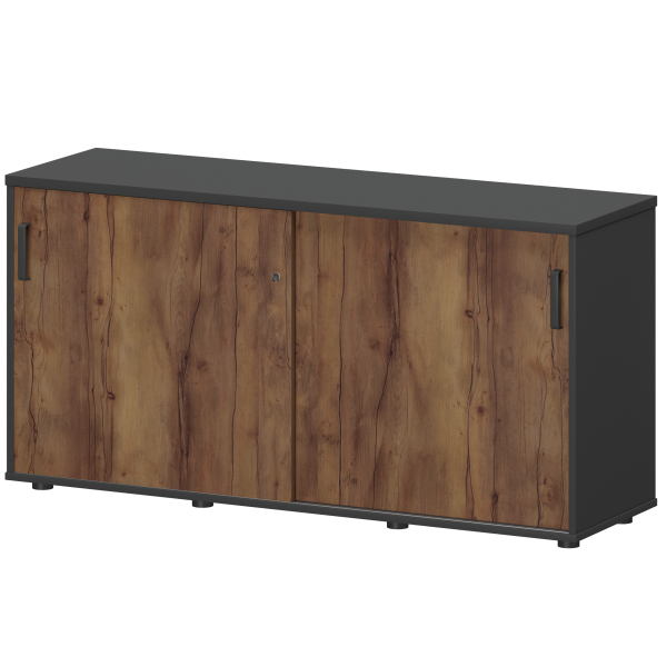 Тумба-купе Смарт СМТ-15.7К Тип1 1496x444x750 (Графит/Таксония)