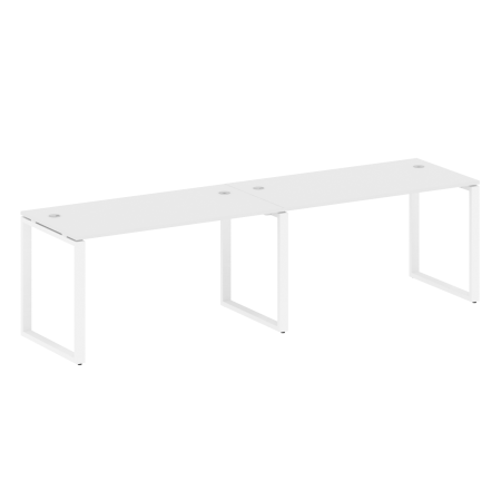 Рабочая станция Metal System Style БО.СМ-2.3 2800x720x750 (Белый/Белый металл)