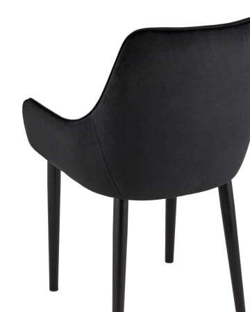 Стул Джоан велюр черный (Стул Джоан черный)