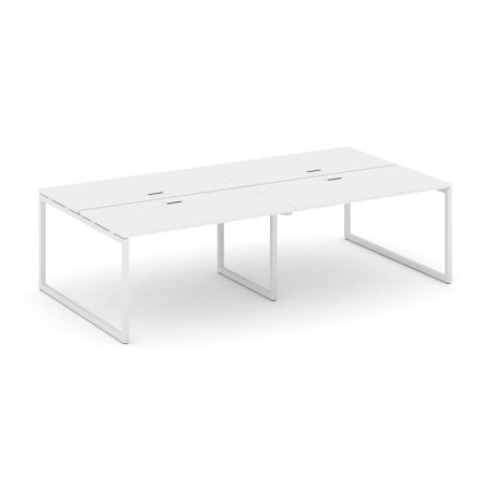 Рабочая станция 2-х сторонняя SN-4O.DRS-054 (3160х1632х750) (Белый/Металл Белый)