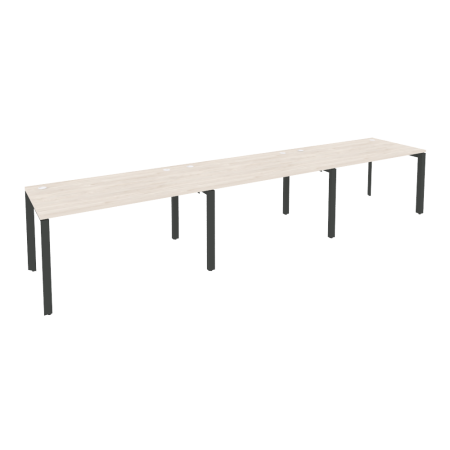 Рабочая станция на П-образном м/к Onix O.MP-RS-3.3.8 4140x800x750 (Денвер Светлый/Черный металл)