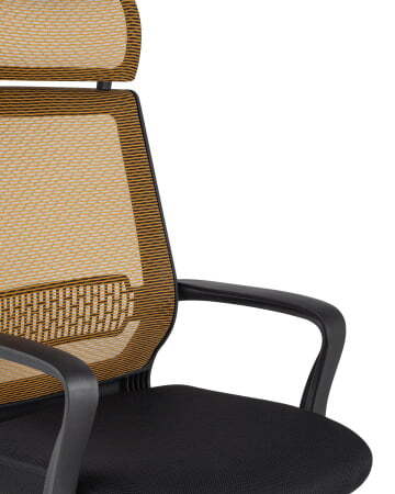 Кресло офисное TopChairs Style оранжевое (Компьютерное кресло Style оранжевый)