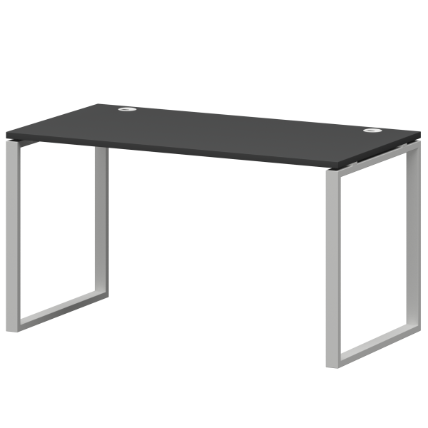 Стол на металлокаркасе Смарт СМС25-О-10К.73.Пр25 1000x730x750 (Графит/Белый)