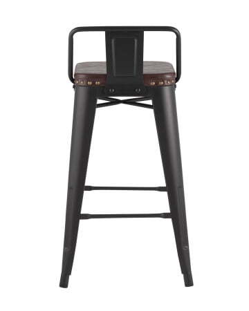 Стул полубарный TOLIX SOFT черный матовый (Стул полубарный Tolix Soft черный матовый)