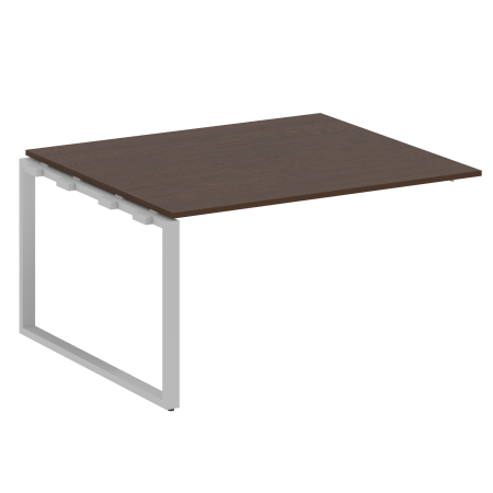 Проходной наборный элемент переговорного стола Metal System Style БО.ППРГ-3 1400x1235x750 (Венге Цаво/Серый металл)