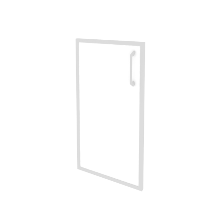 Дверь стекло в раме низкая левая Onix O.SR-3L Стекло белое 396x20x766 (Стекло)