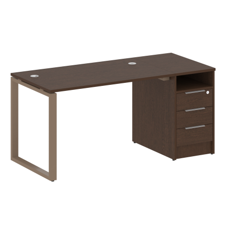 Рабочая станция Metal System Style БО.РС-СТП1.2 1612x750x750 (Венге Цаво/Мокко металл)
