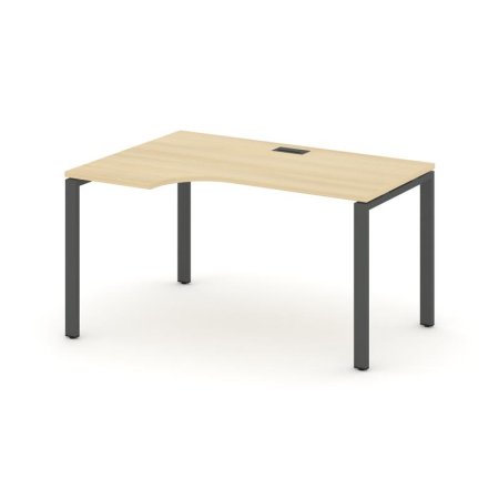Стол рабочий эргономичный SN-6P.SPA-021(L) (1380х800/980х750) (Акация Лорка/Металл Антрацит)