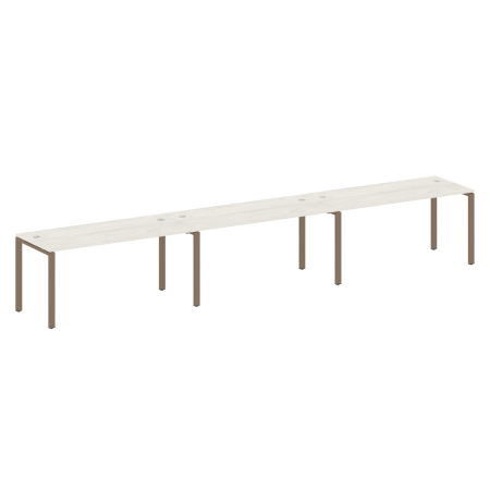 Рабочая станция на 3 раб. места Metal System Style БП.СМ-3.4 4800x720x750 (Дуб Наварра/Мокко металл)